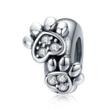 Срібний шарм Лапки