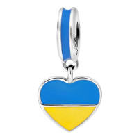 Срібна намистина З Україною в серці