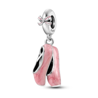 Срібна намистина Пуанти